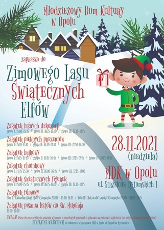 Zimowy Las Świątecznych Elfów 2021 (plakat)