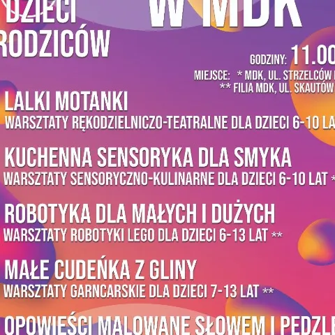 Artystyczne soboty 2025 jesień (plakat)