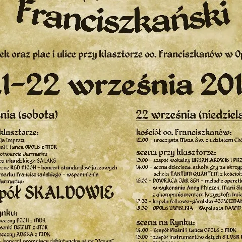 Jarmark Franciszkański 2019