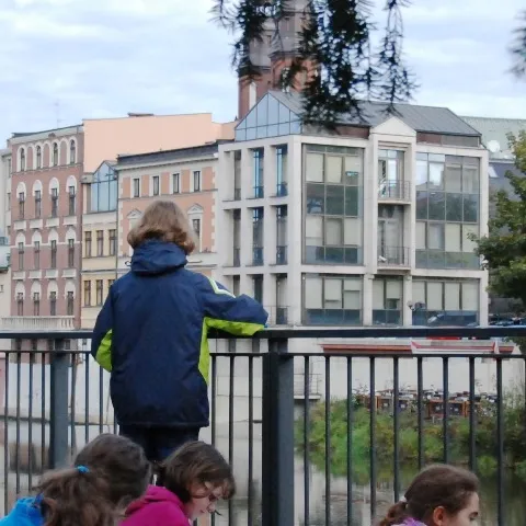 Opole kredką rysowane